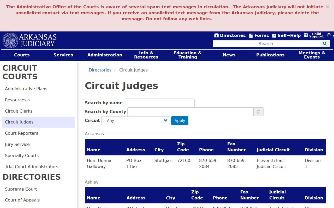 Stone County court docket Sixteenth Judicial Circuit judge directory